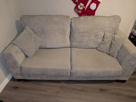 Beige Two piece sofa
