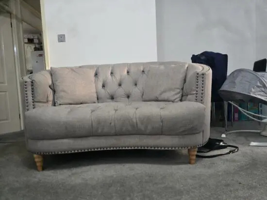 Churchill grey double seater sofa