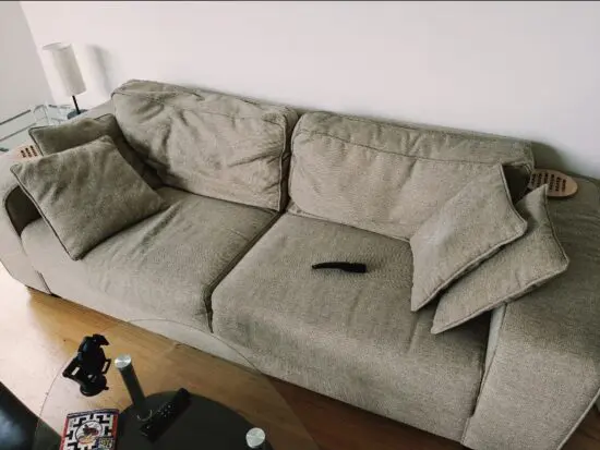 Beige sofa