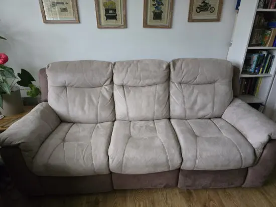 Dfs 3 seater reclining automatic sofa