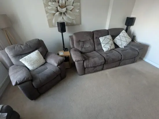 Sofa and Chair | Reclining | 3 Seater & Single Seater | Footstool