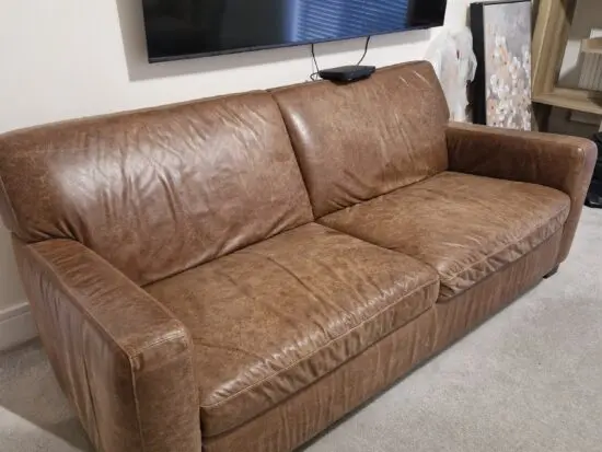 NEXT 3 seater leather sofa