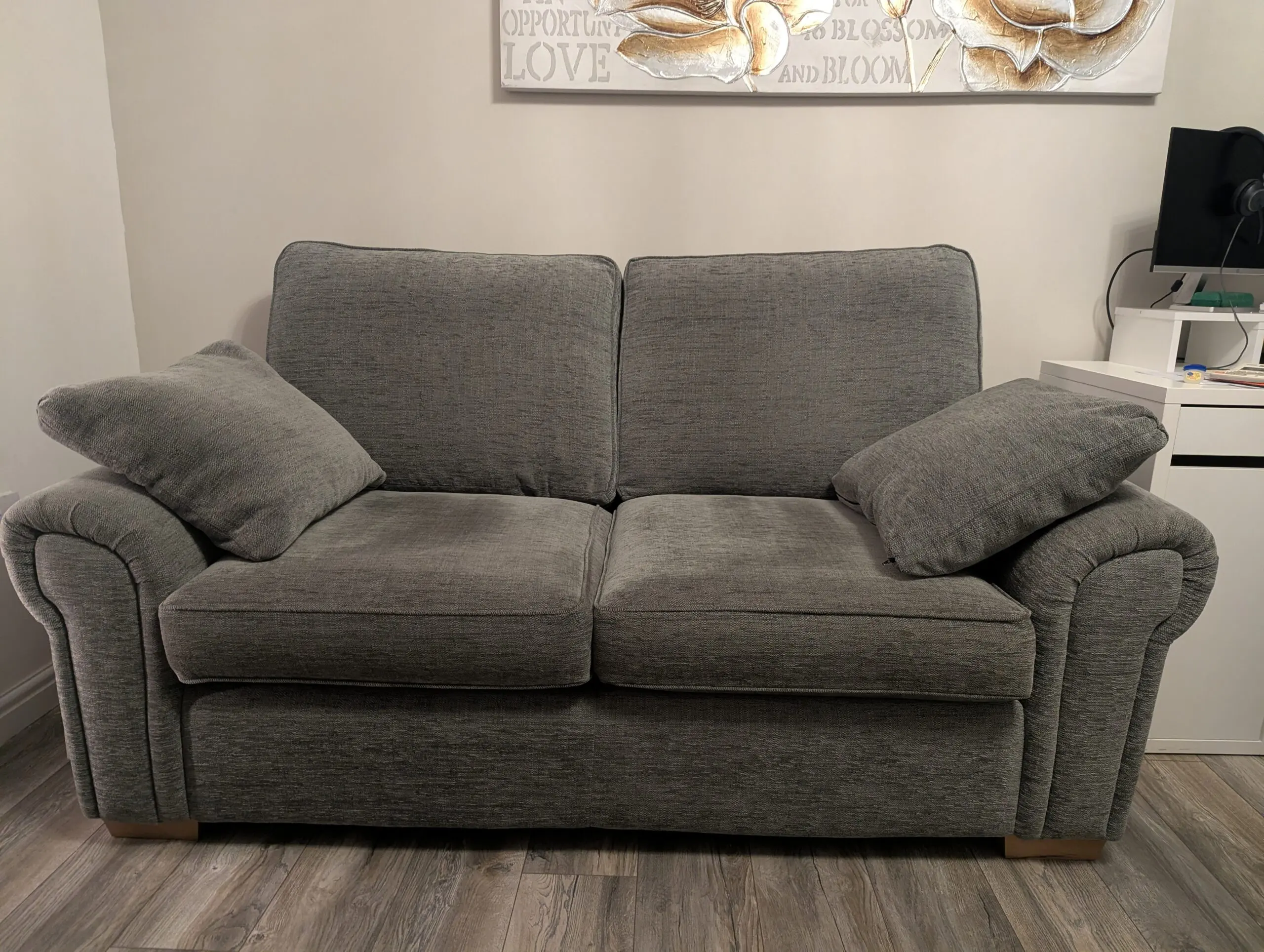 DFS grey 3 and 2 seater sofa