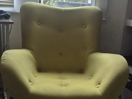Hollis Armchair, Orleans Yellow from Made.com