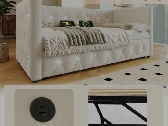 Beige Amazon Sofa Bed