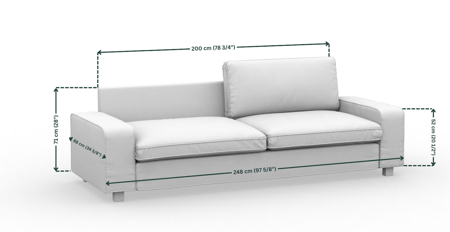 Ikea Kiviv 3 seater sofa brown