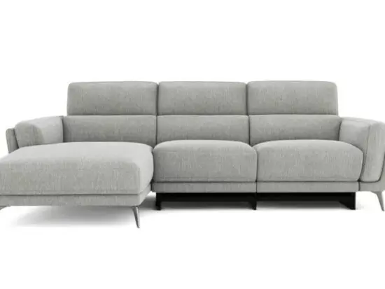 San Mateo Option W Left Hand Facing Heated Power 3 Seat Chaise