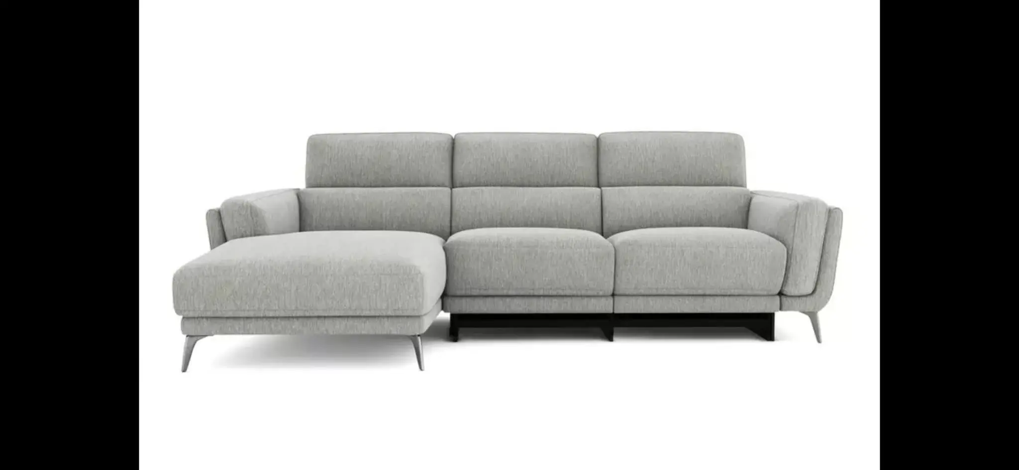 San Mateo Option W Left Hand Facing Heated Power 3 Seat Chaise