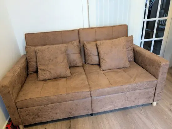 2 Seater Upholstered Sofa Bed