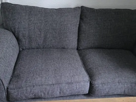 ScS charcoal fabric 2 seater sofa