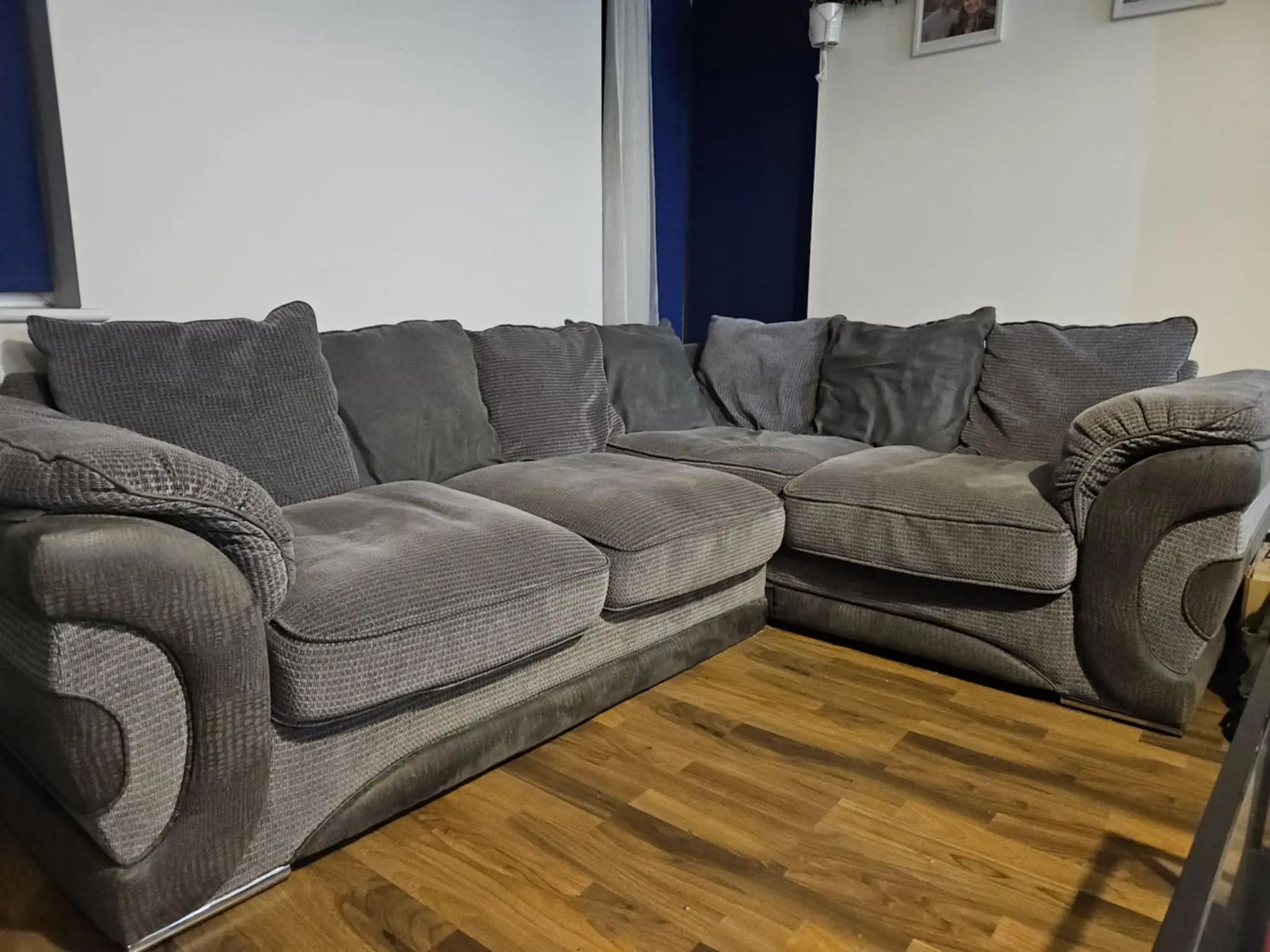 Grey corner sofa
