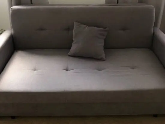 2 Seater Sofabed with under-seat storage (93D x 153L x 75H cm), sleeping area: 194x132 cm