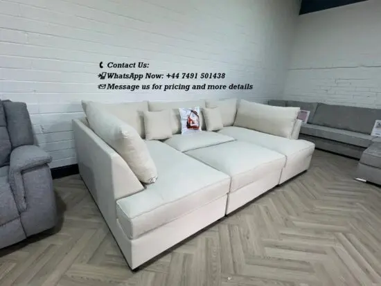 Venice U-Shape Sofa - Footstool Included