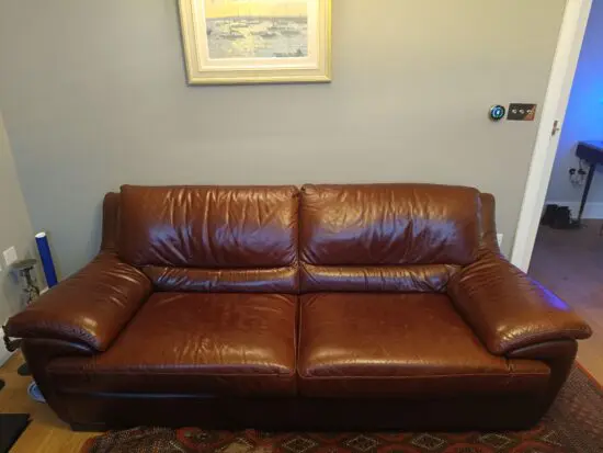 Lovely 3 seater Natuzzi leather sofa
