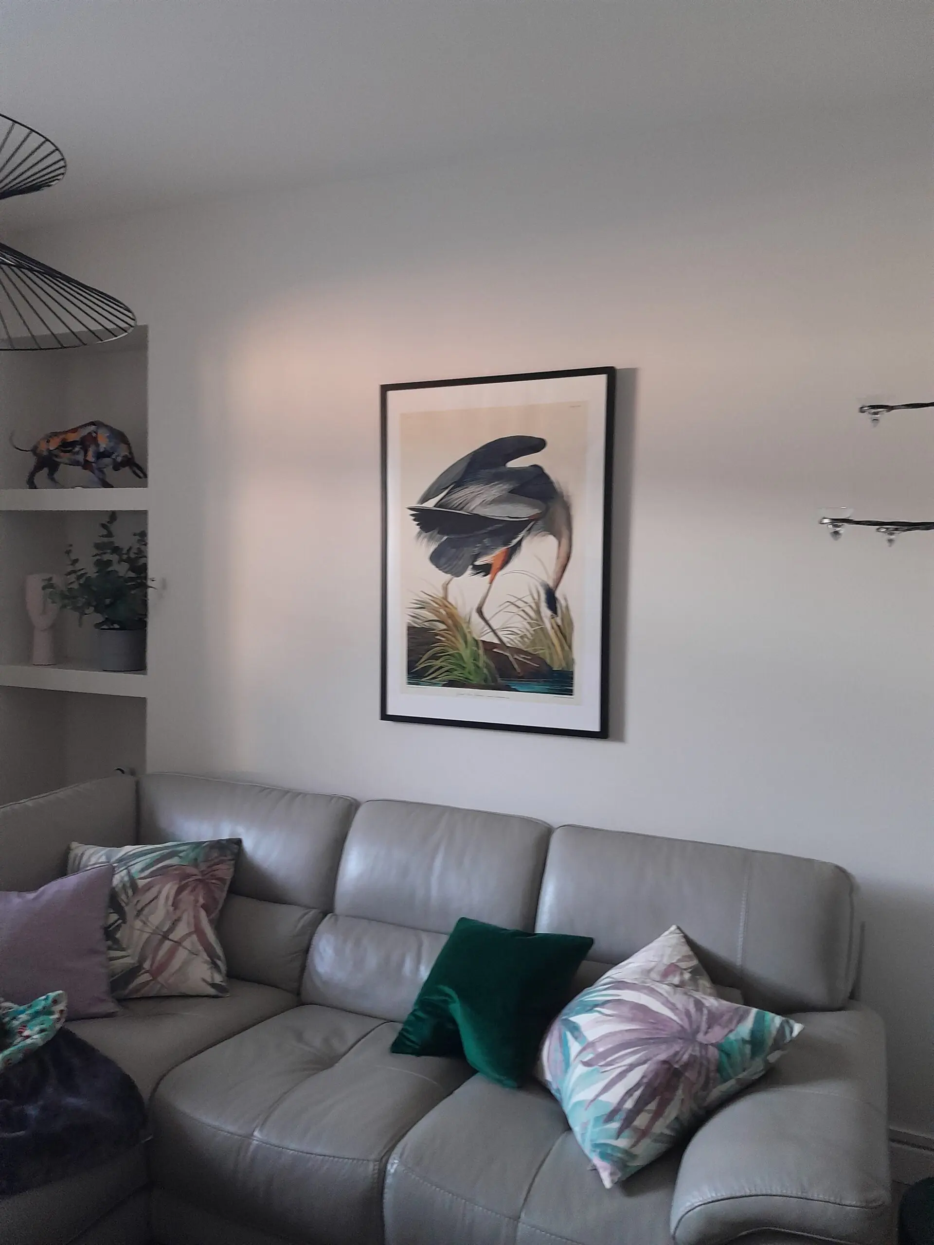 Lefthand chaise leather sofa