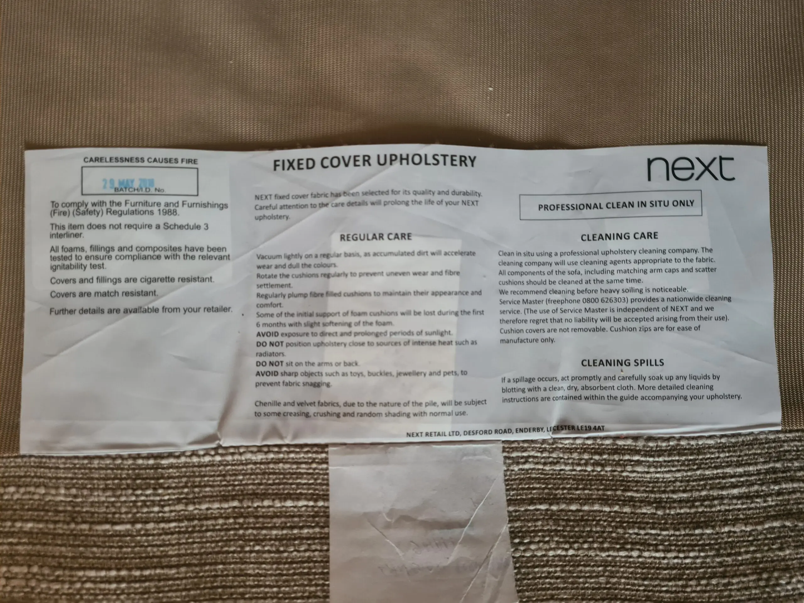 Next, Cream, 2 seater Sofa and Snuggle seat