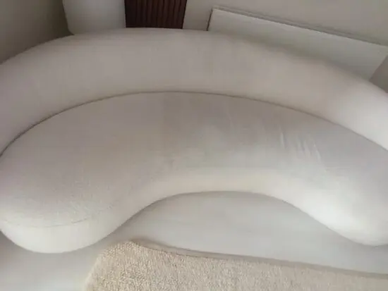 Boucle cream 3 Seater Sofa.