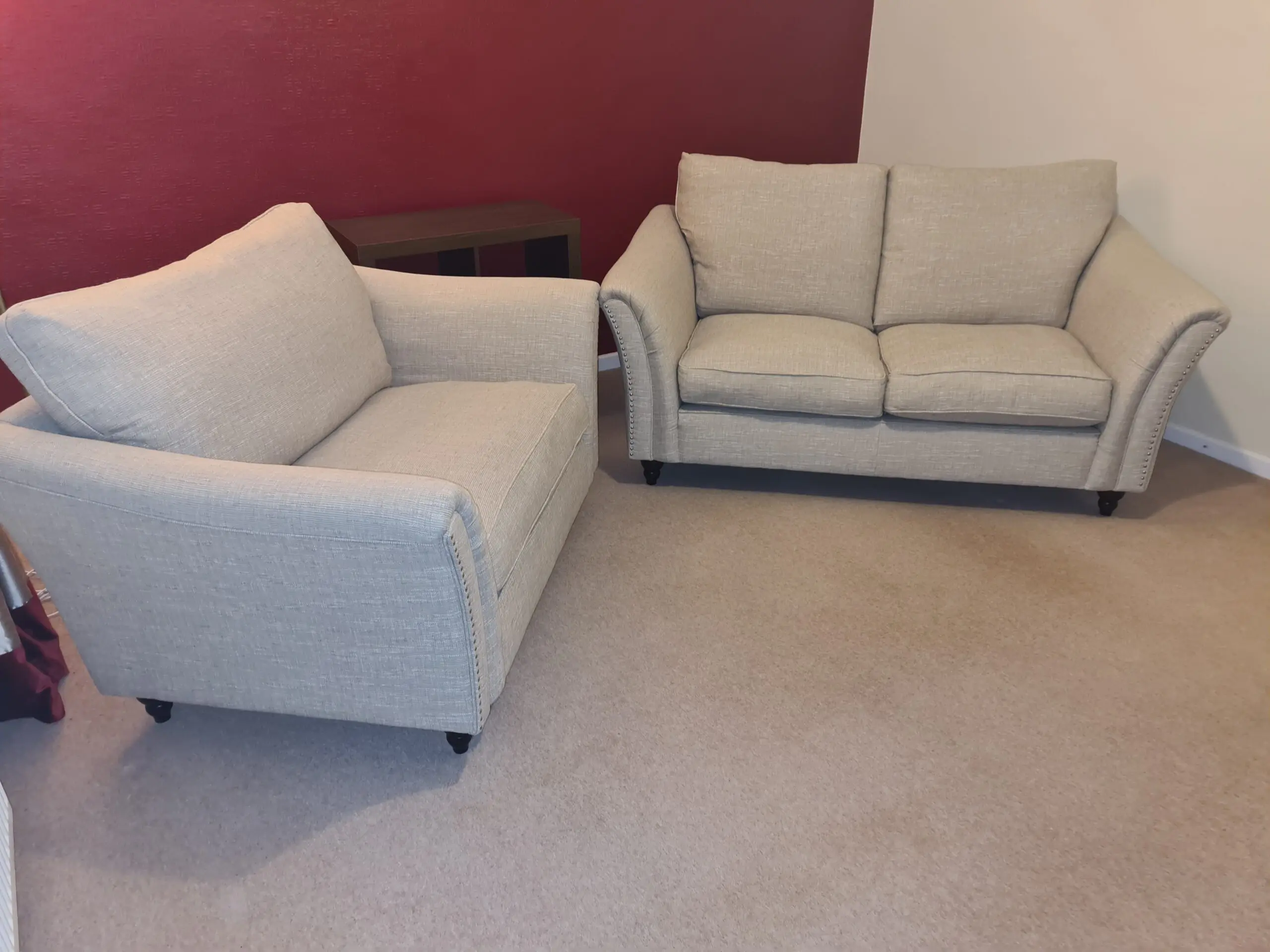 Next, Cream, 2 seater Sofa and Snuggle seat