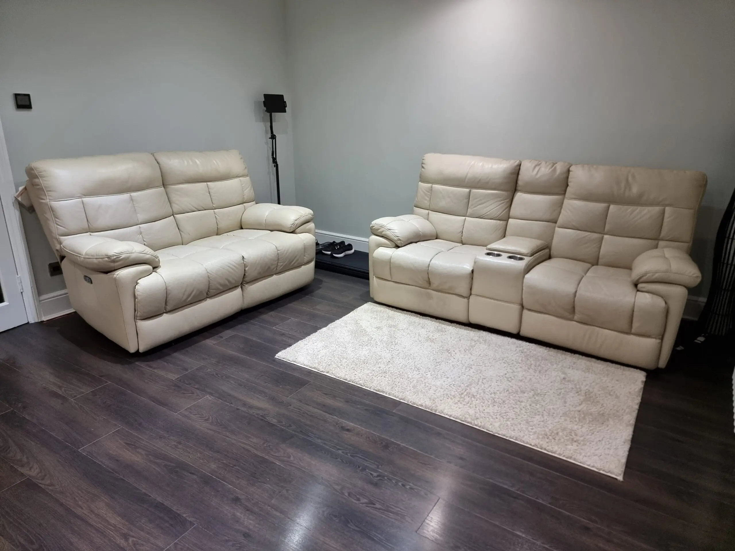Harveys Electric Recliner Beige 2 Seater Sofas