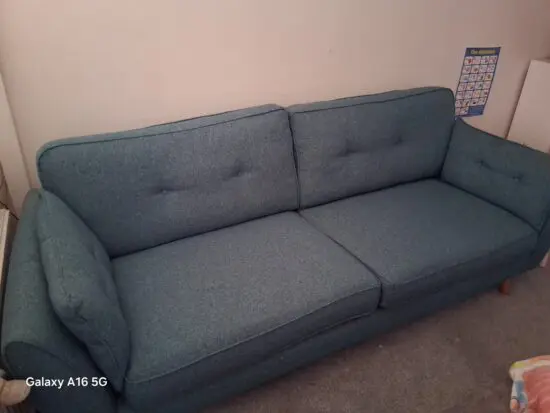French Connection Teal Sofa