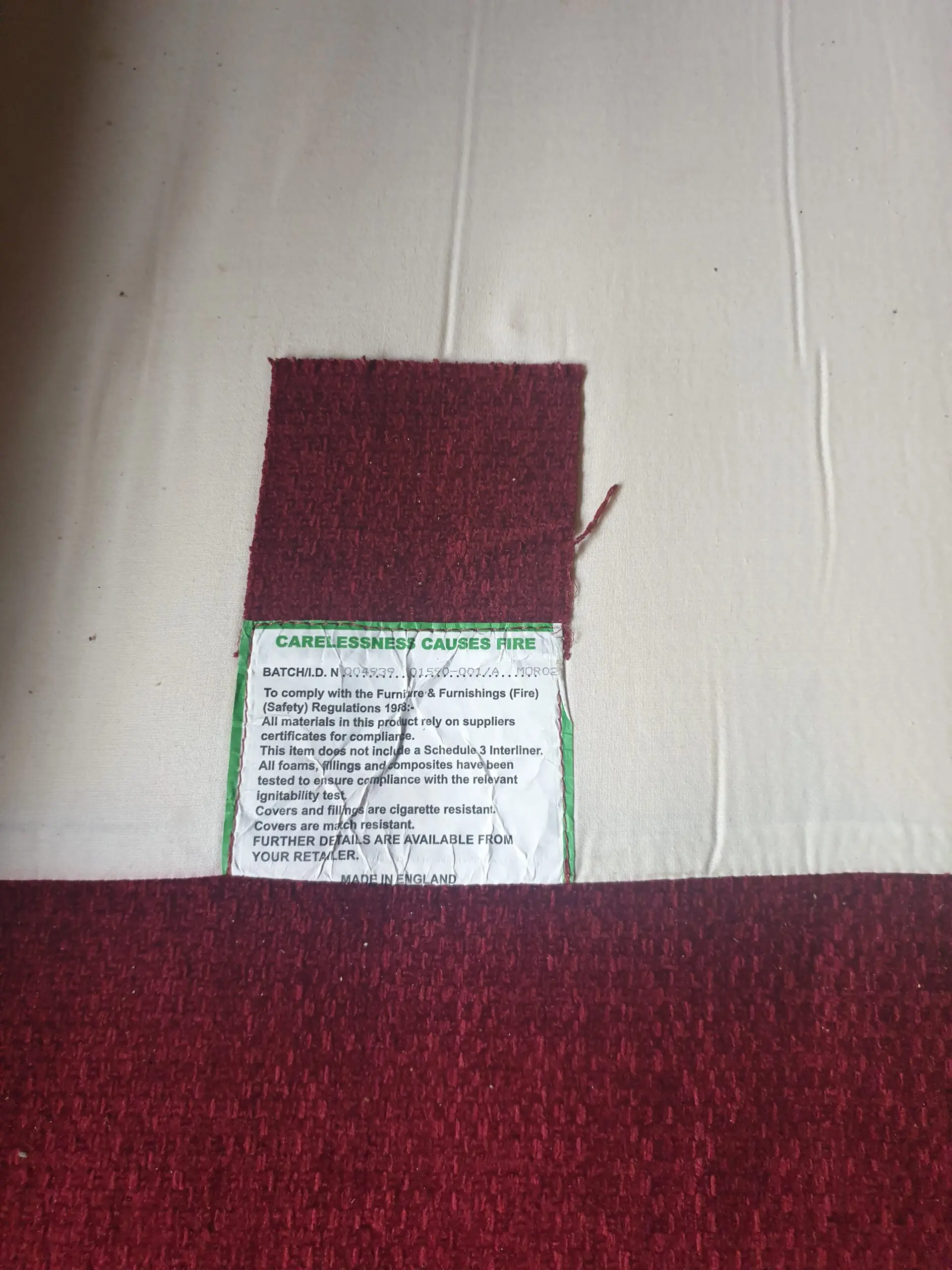 Beautiful bespoke Laura Ashley Red 3 Piece Sofa Set