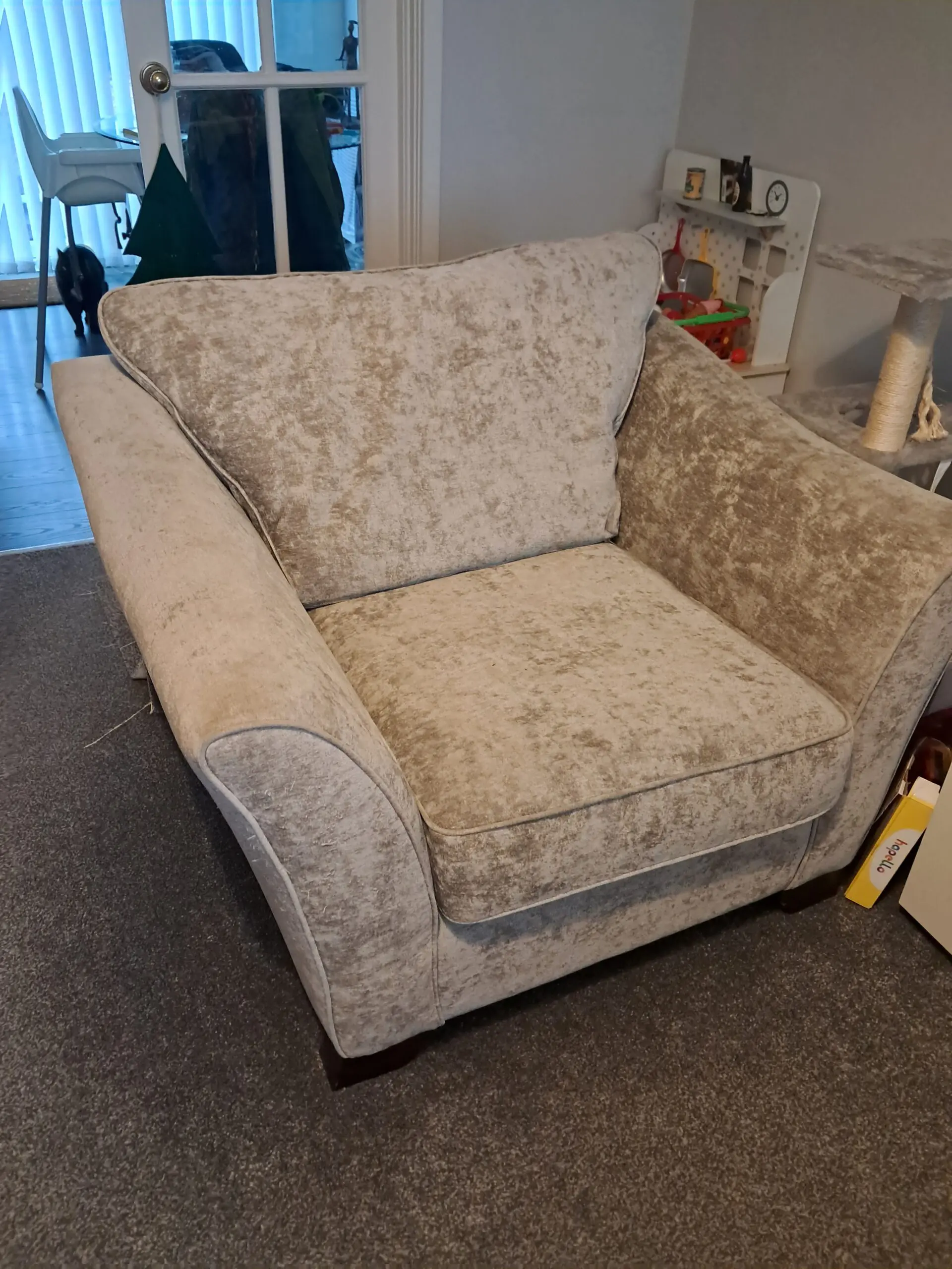 Annalise II 4 STR Split Sofa with Standard Chair and Small Storage Stool