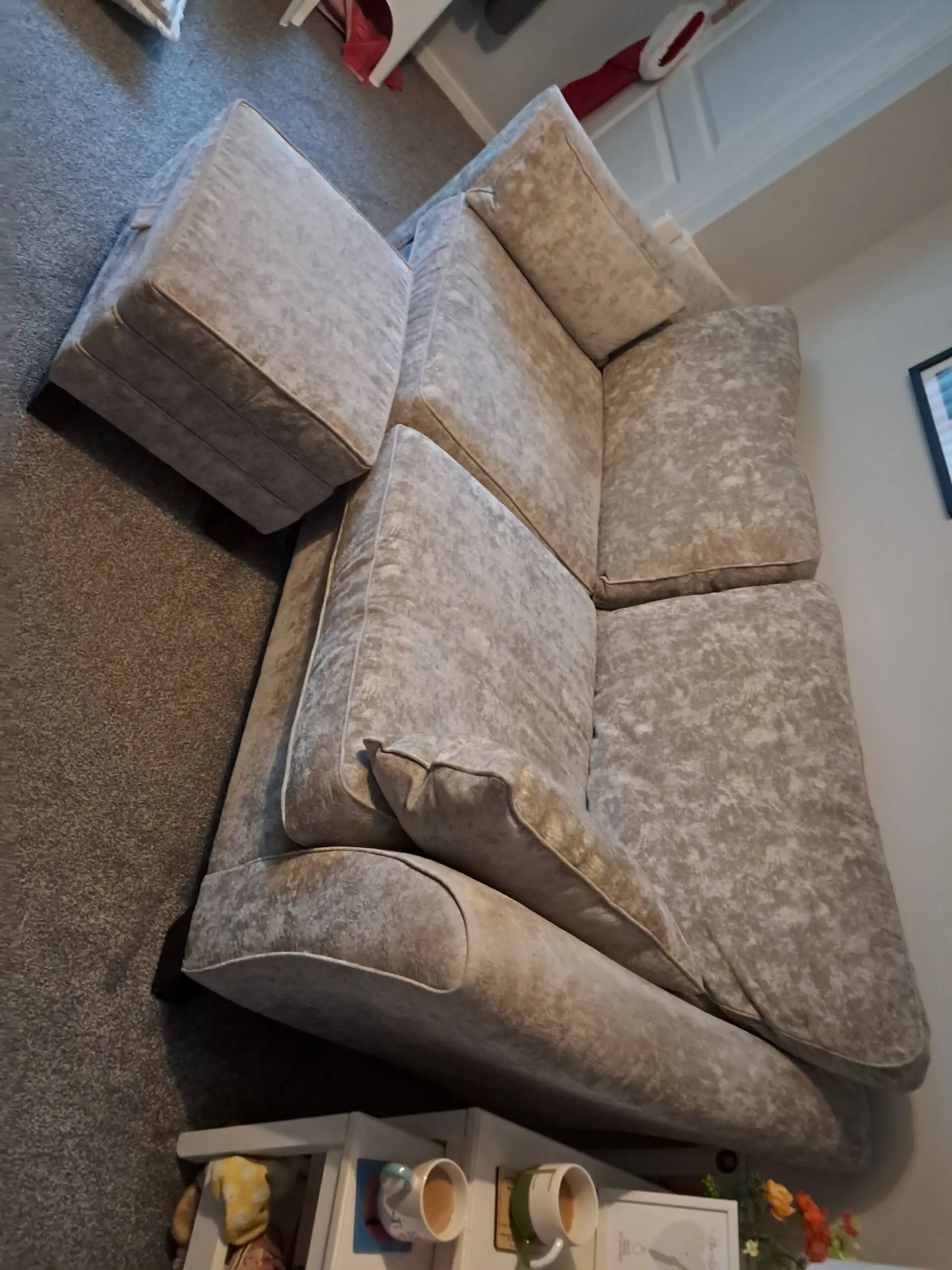 Annalise II 4 STR Split Sofa with Standard Chair and Small Storage Stool