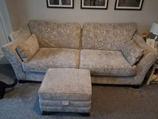 Annalise II 4 STR Split Sofa with Standard Chair and Small Storage Stool