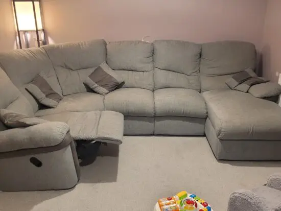 LA-Z-BOY - 4 seater - L-shaped - grey