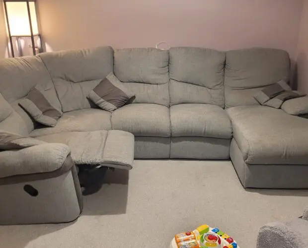 LA-Z-BOY - 5 seater - L-shaped - grey