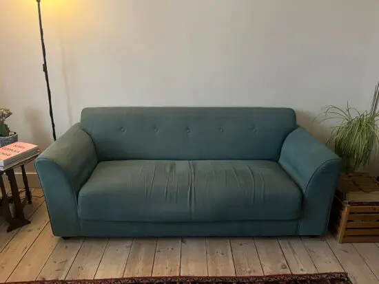 Teal 2 seater sofa