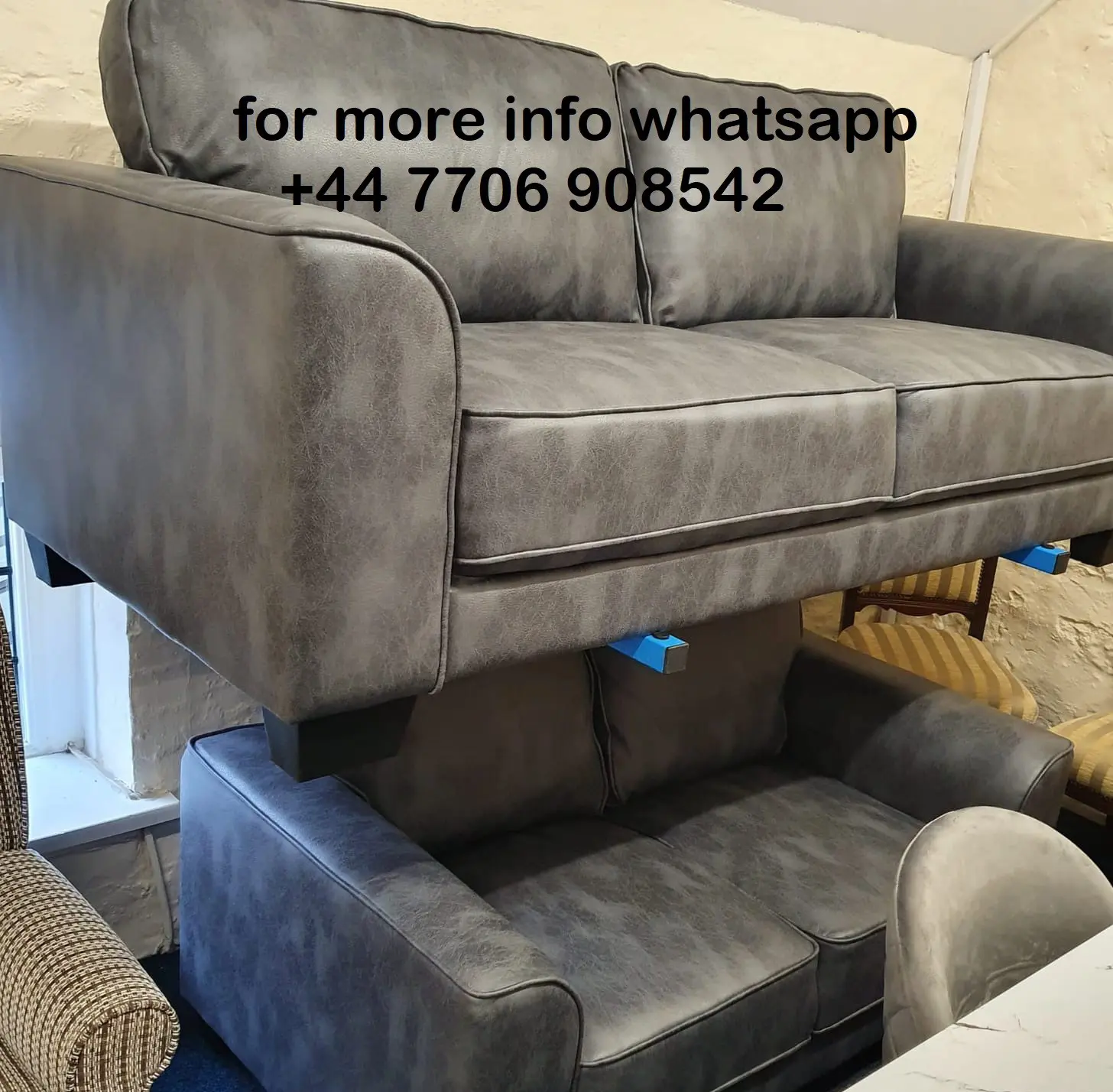 Chelsea Leather Loveseat Liko 3x Seater Sofa & 2x Seater Sofa Set