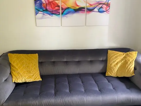 Modena 3 seater sofa, dark grey