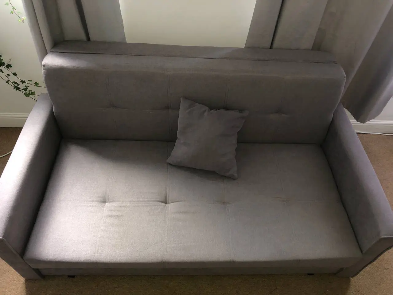 2 Seater Sofabed with under-seat storage (93D x 153L x 75H cm), sleeping area: 194x132 cm