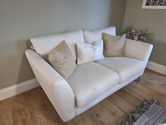 DFS 2 Seater Sofa Libby - Silver/Grey