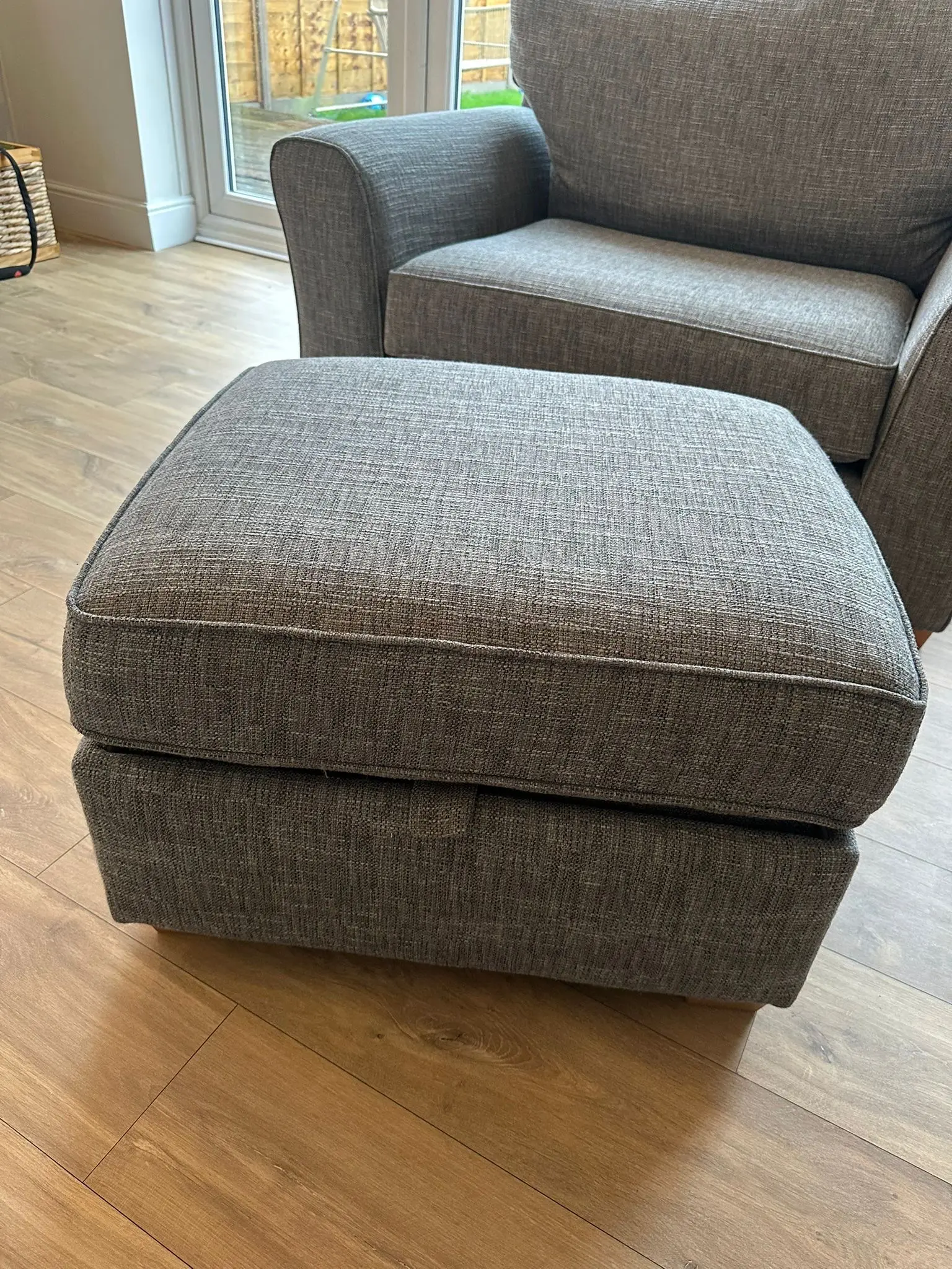 Next Stamford Snuggle seat sofa and footstool