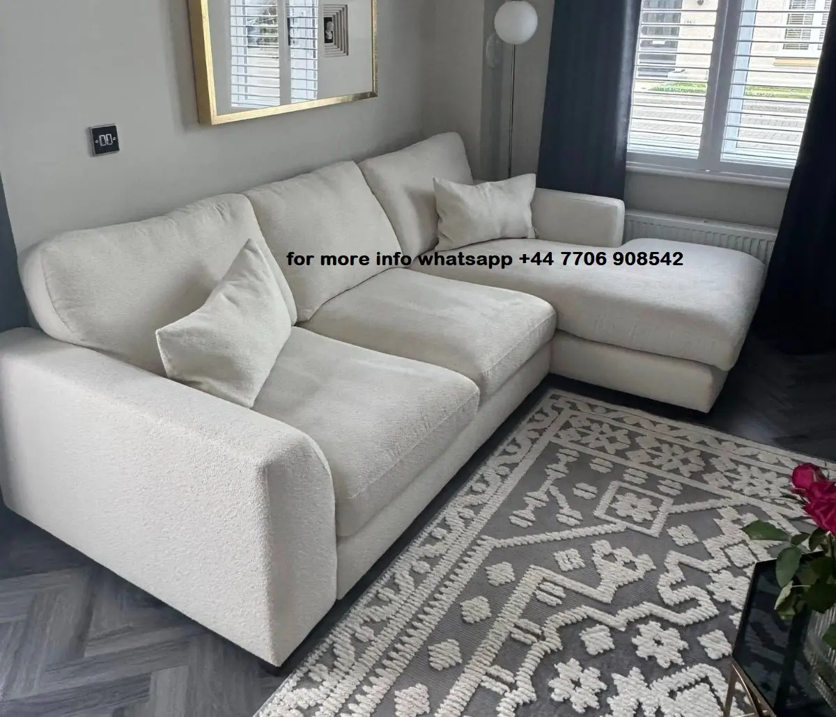 DFS 4x Seater Calix Highback Corner Sofa