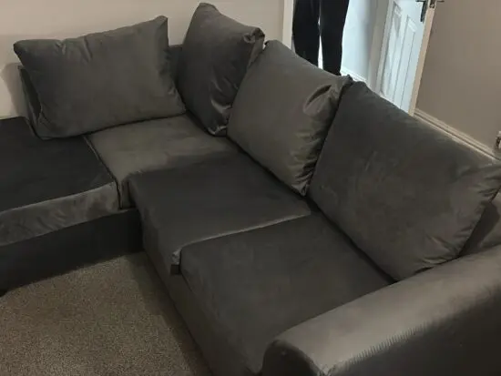 Grey corner sofa