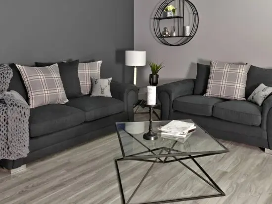 Grey Verona 3+2 Seater Sofa Set
