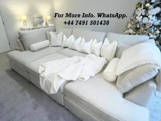 Cinema U-Shaped High Back Sofa For Sale