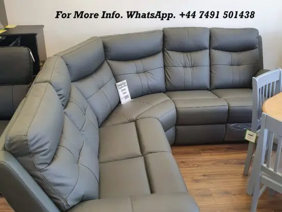 Venice | Modular Leather Recliner Sofa Corner | Cupholders