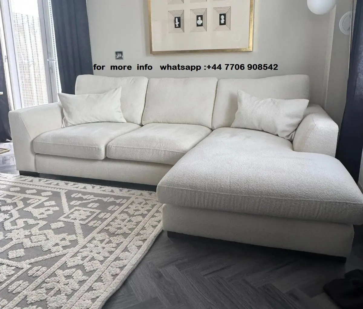 DFS 4x Seater Calix Highback Corner Sofa
