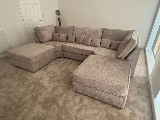 DFS Beige Orka U shape Corner Sofa