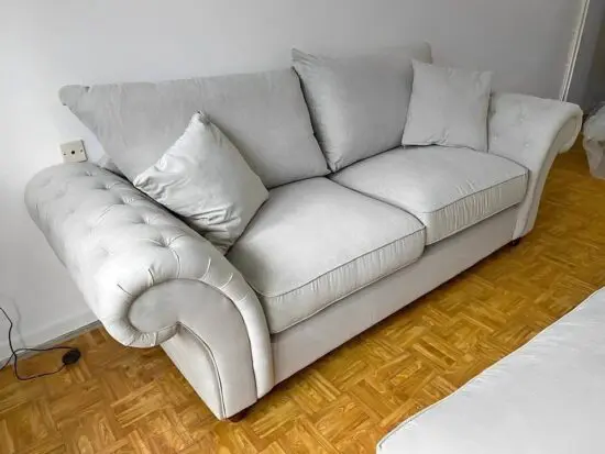 DFS Nicole 3x Seater Sofa With Chair & Footstool - DM NOW !