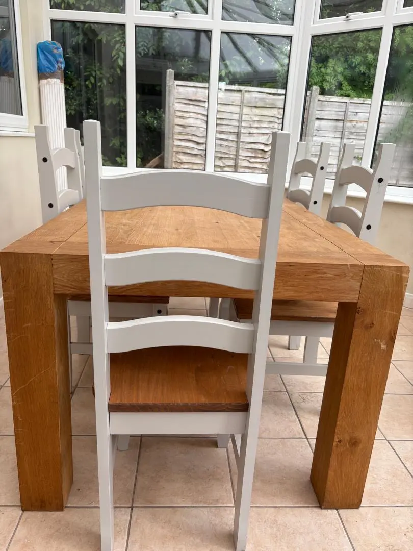 Dining table with chairs