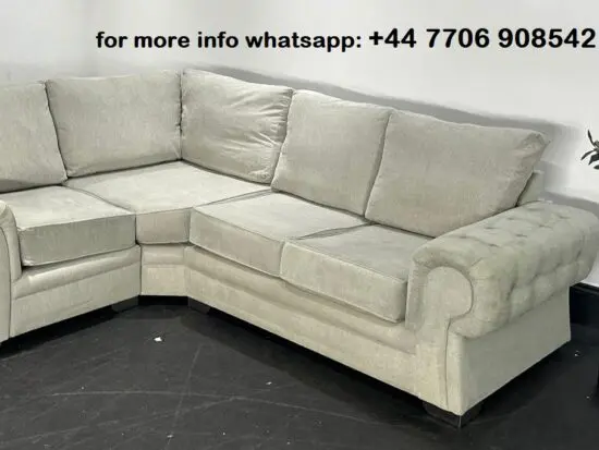 DFS Chesterfield Style 4x Seater Corner Sofa