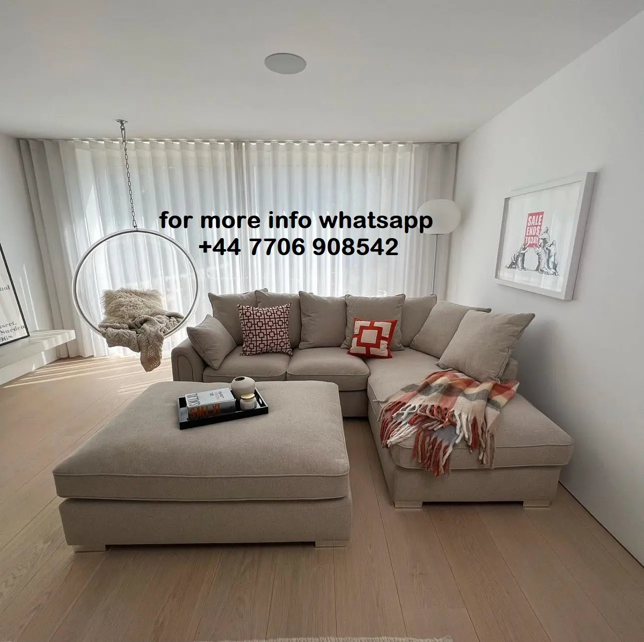 DFS 4x Seater Corner Chicwick Sofa