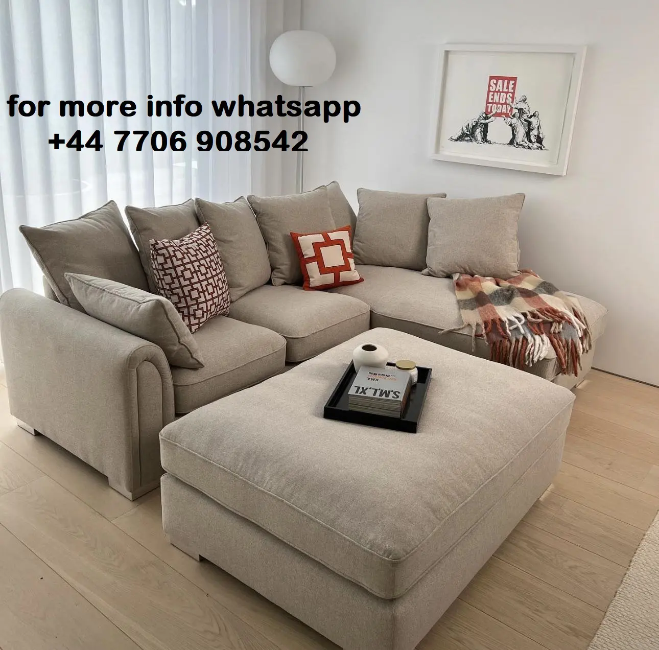 DFS 4x Seater Corner Chicwick Sofa