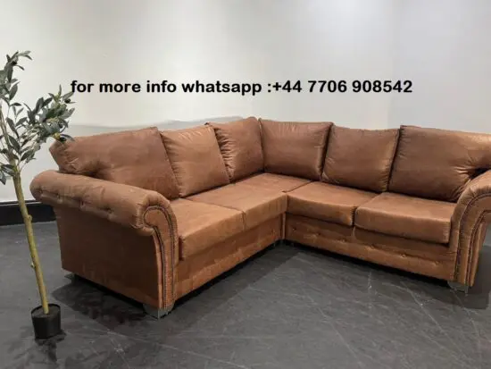 DFS OAKLAND LEATHER 5x Seater Corner sofa