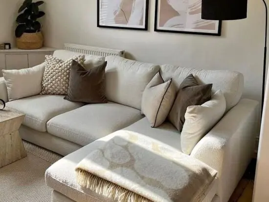 Grey 4 Seater Corner Sofa